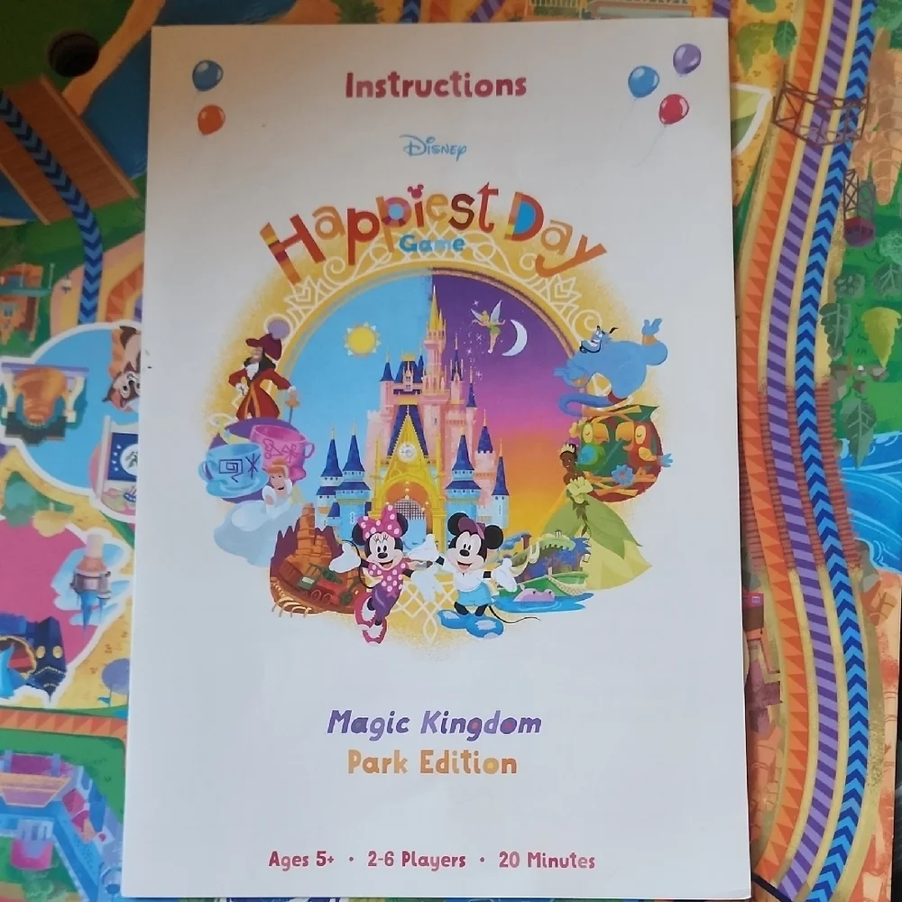 Disney Happiest Day Game Magic Kingdom Park Edition Family Board Game Mickey Min